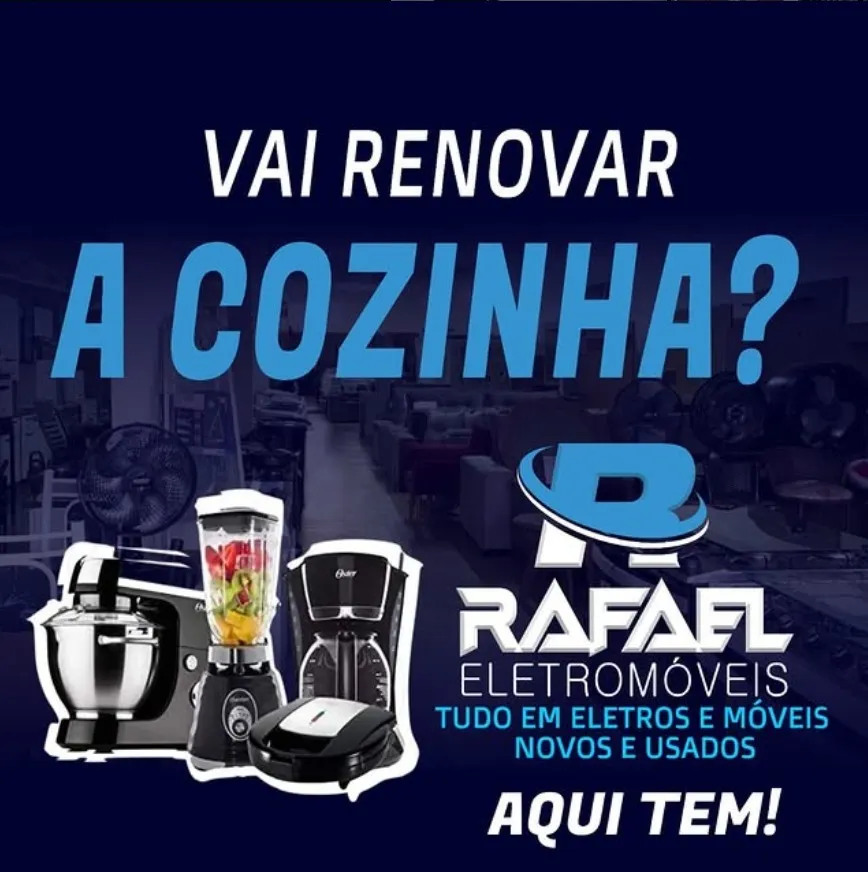 Móveis e eletros perfeitos para sua cozinha estão na Rafael Eletromóveis!