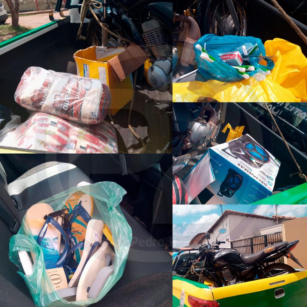 Polícia recupera produtos furtados em comércio da Lagoa de São Francisco 