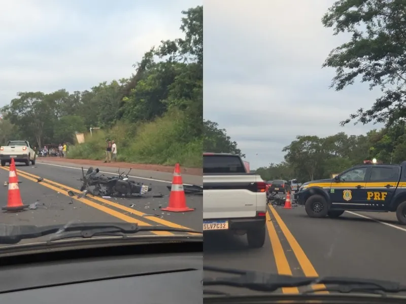 Duas pessoas morrem após colisão de motos na BR-343, entre Altos e Teresina