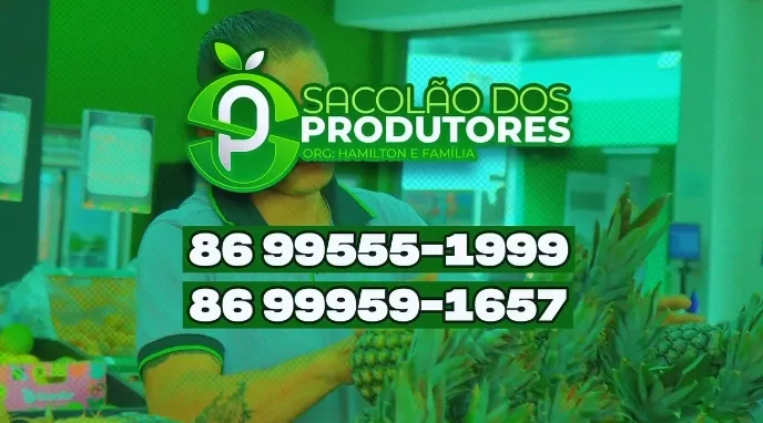 Frutas e verduras frescas e com preços justos você encontra no Sacolão dos Produtores de Pedro II!