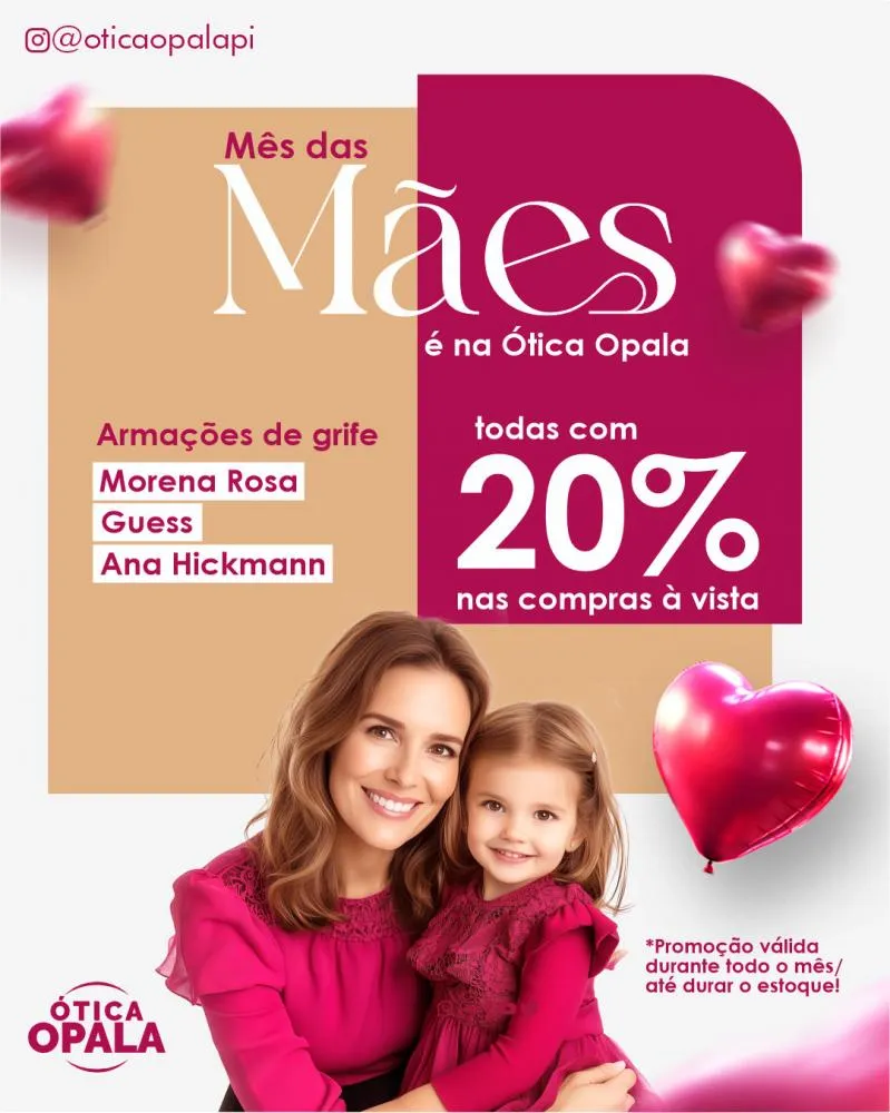 Elegância e Economia: Mês das Mães na Ótica Opala