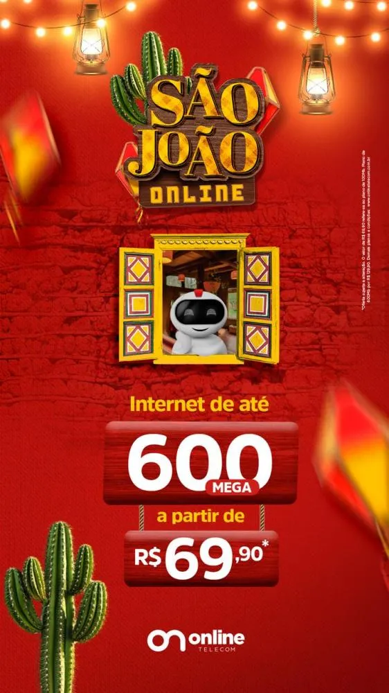 Chegou o São João da Online Telecom, aproveite as promoções imperdíveis!