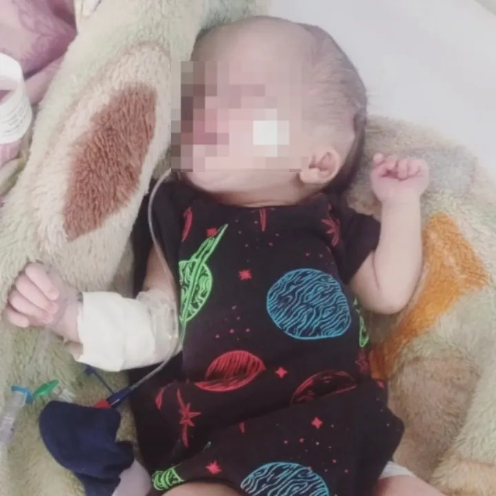 Bebê nasce prematuro com hidrocefalia e família de Milton Brandão realiza campanha solidária