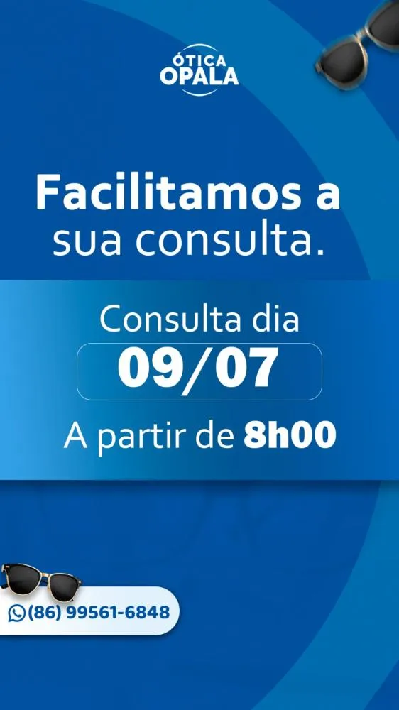 Consulta oftalmológica e os óculos perfeitos para sua visão você encontra na Ótica Opala, venha conferir!