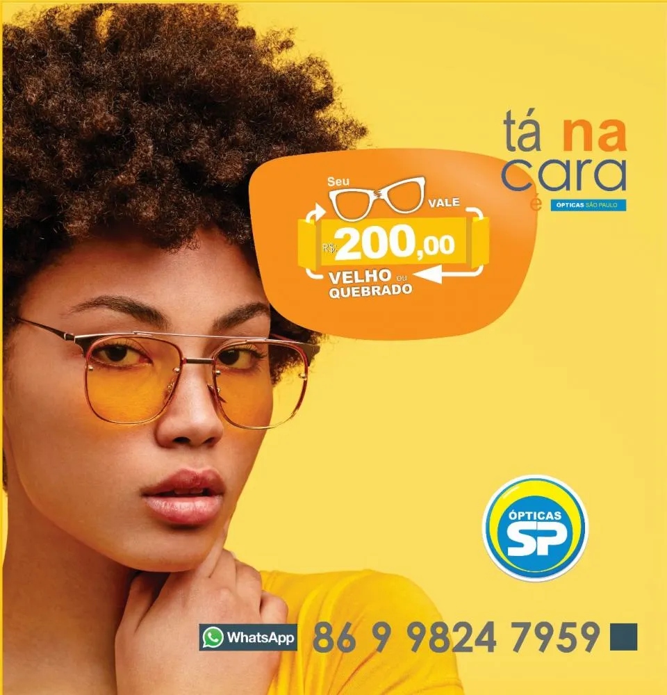 Renove seus óculos e ainda economize R$200 nas Ópticas São Paulo!
