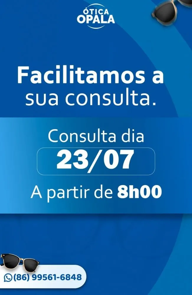 Transforme sua visão e renove seu estilo com a Ótica Opala: consultas oftalmológicas e óculos de qualidade!