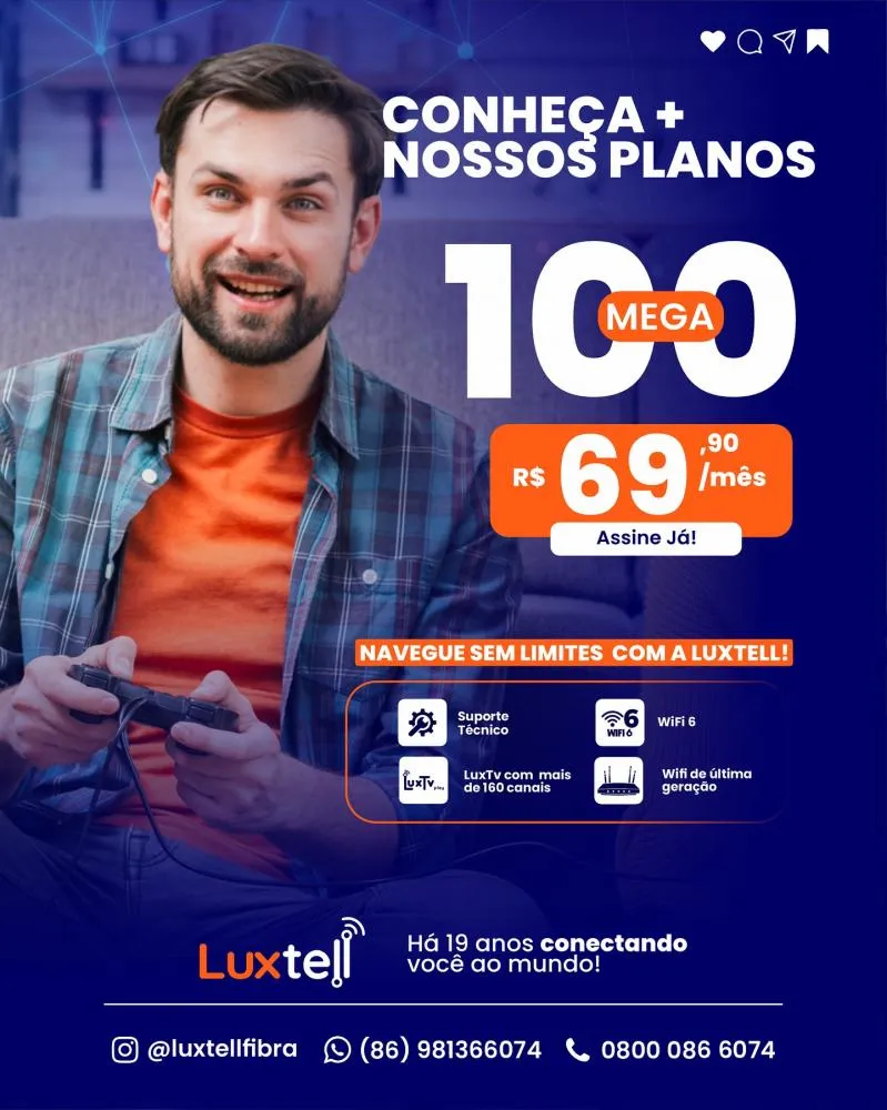 Internet rápida, estável e com o melhor suporte? É com a Luxtell em Pedro II!