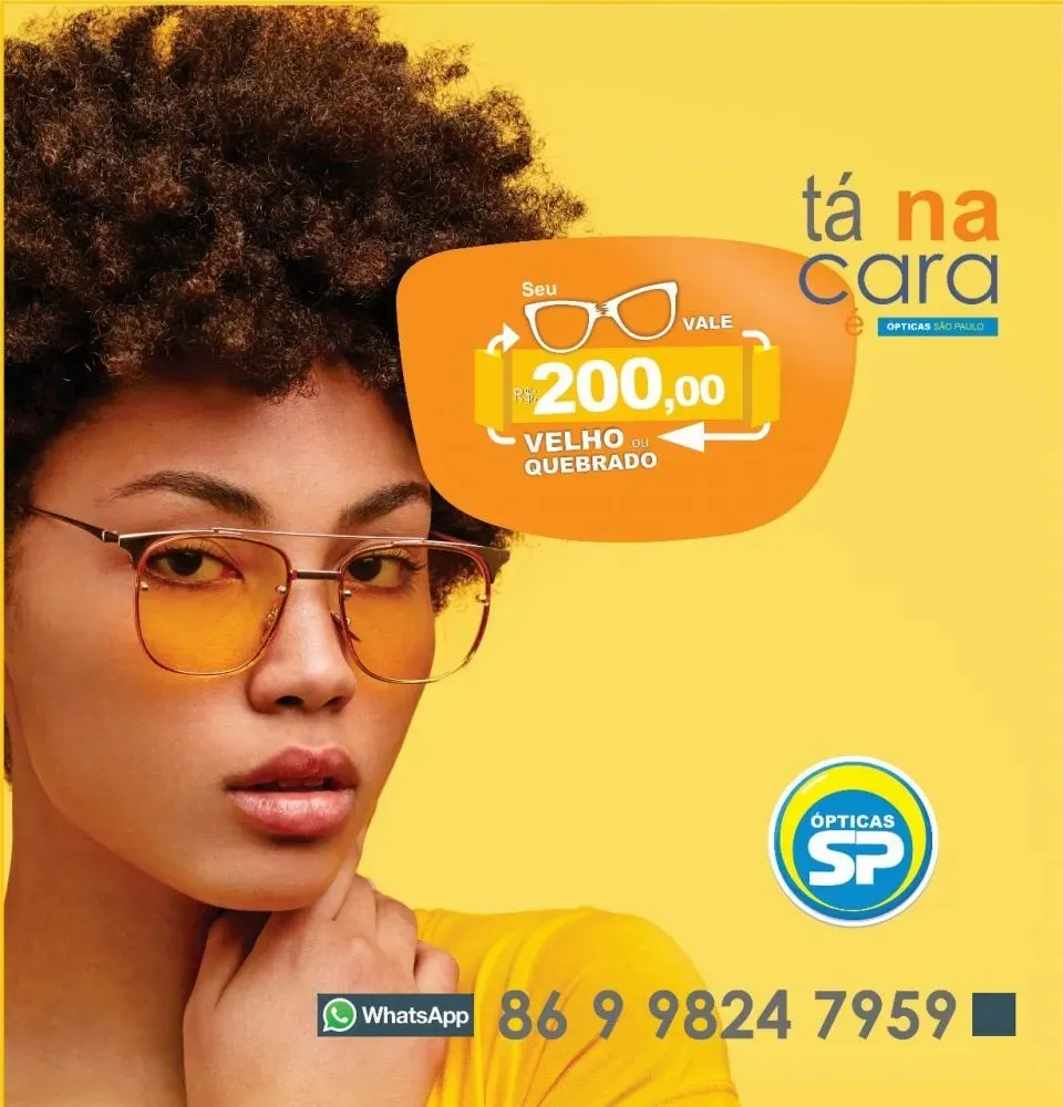 Óculos que combinam estilo e conforto você encontra nas Ópticas São Paulo! 