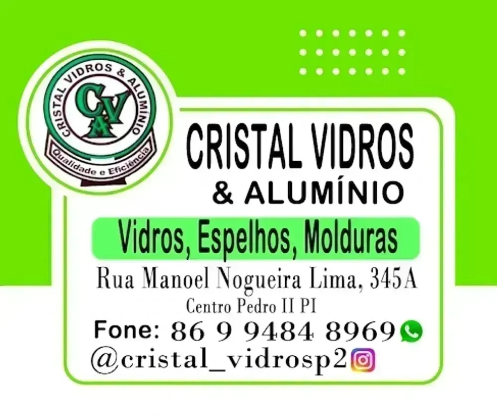 Modernize sua casa ou escritório com os produtos da Cristal Vidros & Alumínio!