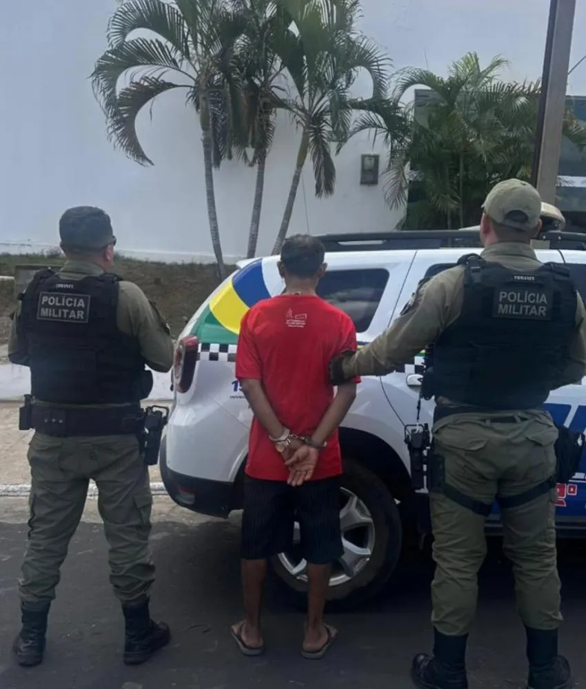 Homem é preso após ameaçar de morte sobrinha e namorado dela em Pedro II; suspeito ainda danificou motocicleta