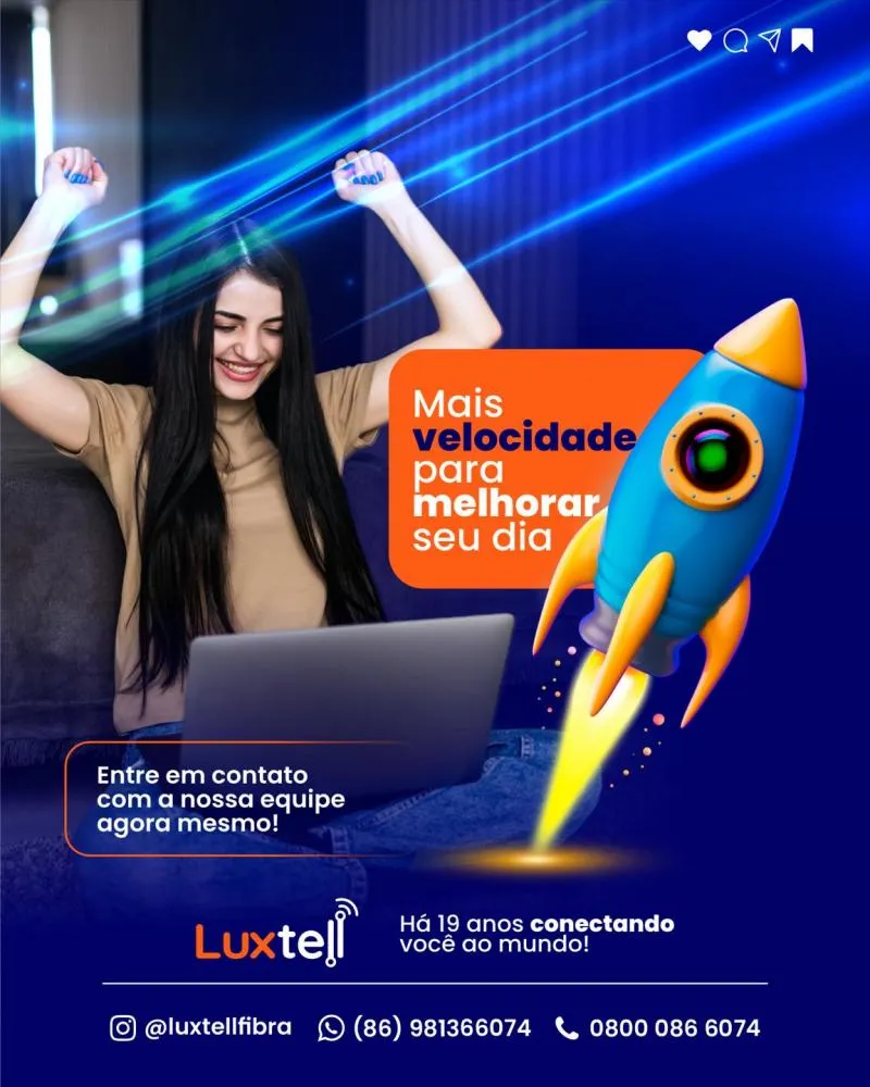 Se sua vida é rápida, sua internet também precisa ser, contrate já seu plano Luxtell!
